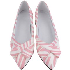 Pink Zebra Vibes Animal Print  Women s Bow Heels by ConteMonfrey