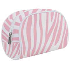 Pink Zebra Vibes Animal Print  Make Up Case (medium) by ConteMonfrey