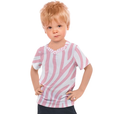 Pink Zebra Vibes Animal Print  Kids  Sports Tee by ConteMonfrey