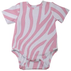 Pink Zebra Vibes Animal Print  Baby Short Sleeve Bodysuit by ConteMonfrey