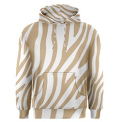 Brown Zebra Vibes Animal Print  Men s Core Hoodie by ConteMonfrey