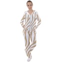 Brown Zebra Vibes Animal Print  Women s Tracksuit View1