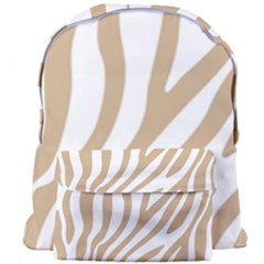 Brown Zebra Vibes Animal Print  Giant Full Print Backpack by ConteMonfrey