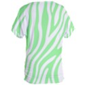 Green Zebra Vibes Animal Print  Women s Oversized Tee View2