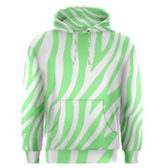 Green Zebra Vibes Animal Print  Men s Core Hoodie by ConteMonfrey