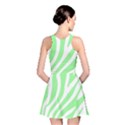 Green Zebra Vibes Animal Print  Reversible Skater Dress View2