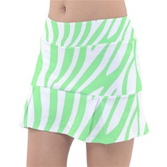 Green Zebra Vibes Animal Print  Classic Tennis Skirt by ConteMonfrey