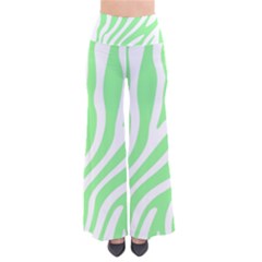 Green Zebra Vibes Animal Print  So Vintage Palazzo Pants by ConteMonfrey