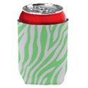 Green Zebra Vibes Animal Print  Can Holder View1