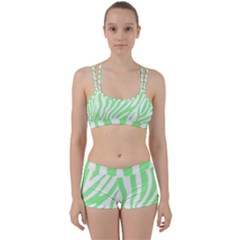 Green Zebra Vibes Animal Print  Perfect Fit Gym Set by ConteMonfrey