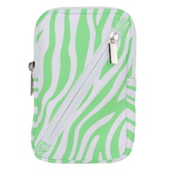 Green Zebra Vibes Animal Print  Belt Pouch Bag (large) by ConteMonfrey