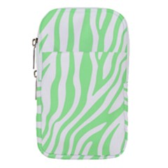 Green Zebra Vibes Animal Print  Waist Pouch (large) by ConteMonfrey