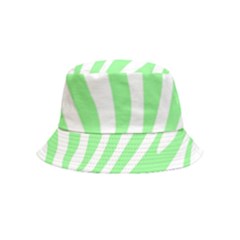 Green Zebra Vibes Animal Print  Bucket Hat (kids) by ConteMonfrey