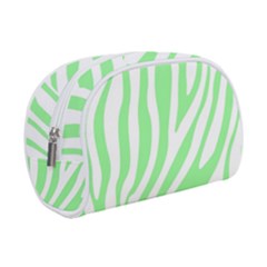 Green Zebra Vibes Animal Print  Make Up Case (small) by ConteMonfrey