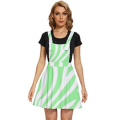 Green Zebra Vibes Animal Print  Apron Dress by ConteMonfrey