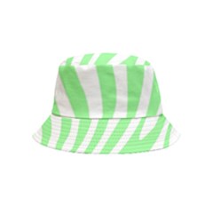 Green Zebra Vibes Animal Print  Inside Out Bucket Hat (kids) by ConteMonfrey