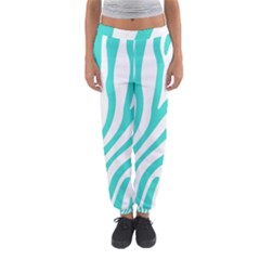 Blue Zebra Vibes Animal Print   Women s Jogger Sweatpants by ConteMonfrey