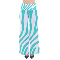 Blue Zebra Vibes Animal Print   So Vintage Palazzo Pants by ConteMonfrey