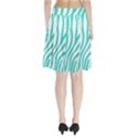 Blue Zebra Vibes Animal Print   Pleated Skirt View2