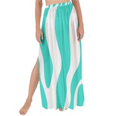 Blue Zebra Vibes Animal Print   Maxi Chiffon Tie-up Sarong by ConteMonfrey