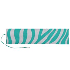 Blue Zebra Vibes Animal Print   Roll Up Canvas Pencil Holder (l) by ConteMonfrey