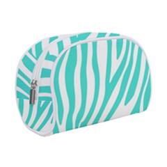 Blue Zebra Vibes Animal Print   Make Up Case (small) by ConteMonfrey