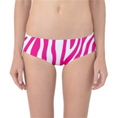 Pink Fucsia Zebra Vibes Animal Print Classic Bikini Bottoms by ConteMonfrey