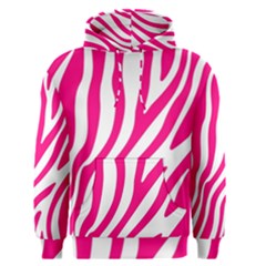 Pink Fucsia Zebra Vibes Animal Print Men s Core Hoodie by ConteMonfrey