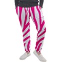 Pink Fucsia Zebra Vibes Animal Print Men s Jogger Sweatpants View1