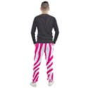 Pink Fucsia Zebra Vibes Animal Print Men s Jogger Sweatpants View2