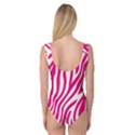 Pink Fucsia Zebra Vibes Animal Print Princess Tank Leotard  View2