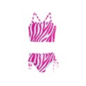 Pink Fucsia Zebra Vibes Animal Print Girls  Tankini Swimsuit View1