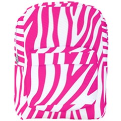 Pink Fucsia Zebra Vibes Animal Print Full Print Backpack by ConteMonfrey