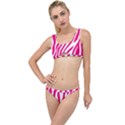 Pink Fucsia Zebra Vibes Animal Print The Little Details Bikini Set View1