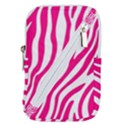 Pink Fucsia Zebra Vibes Animal Print Belt Pouch Bag (Small) View1