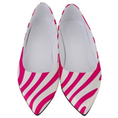 Pink Fucsia Zebra Vibes Animal Print Women s Low Heels by ConteMonfrey