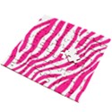 Pink Fucsia Zebra Vibes Animal Print Wooden Puzzle Square View2