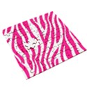 Pink Fucsia Zebra Vibes Animal Print Wooden Puzzle Square View3