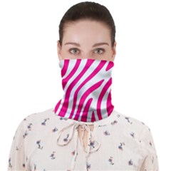 Pink Fucsia Zebra Vibes Animal Print Face Covering Bandana (adult) by ConteMonfrey