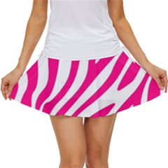 Pink Fucsia Zebra Vibes Animal Print Women s Skort by ConteMonfrey