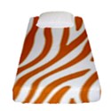 Orange Zebra Vibes Animal Print   Fitted Sheet (Single Size) View1