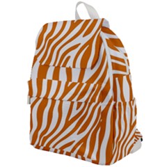 Orange Zebra Vibes Animal Print   Top Flap Backpack by ConteMonfrey