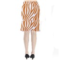 Orange Zebra Vibes Animal Print   Short Mermaid Skirt View2