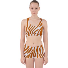 Orange Zebra Vibes Animal Print   Work It Out Gym Set by ConteMonfrey