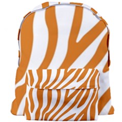 Orange Zebra Vibes Animal Print   Giant Full Print Backpack by ConteMonfrey