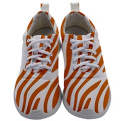 Orange Zebra Vibes Animal Print   Mens Athletic Shoes by ConteMonfrey