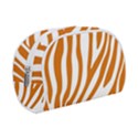 Orange Zebra Vibes Animal Print   Make Up Case (Small) View1