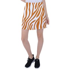 Orange Zebra Vibes Animal Print   Tennis Skirt by ConteMonfrey