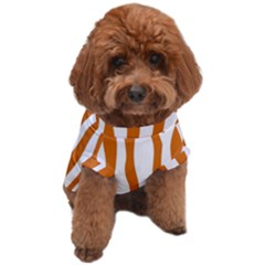 Orange Zebra Vibes Animal Print   Dog T-shirt by ConteMonfrey