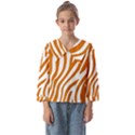 Orange Zebra Vibes Animal Print   Kids  Sailor Shirt View1